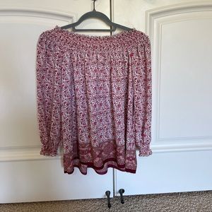 Trendy Floral Blouse (On or off shoulder)